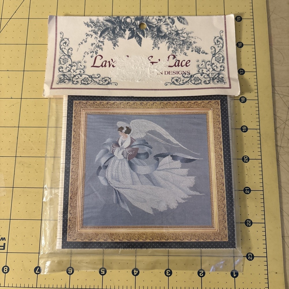 Lavender & Lace "ANGEL OF WINTER" Cross Stitch Pattern Chart Marilyn Leavitt